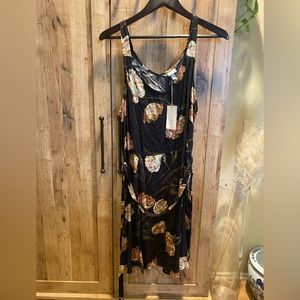 New Black floral target dress